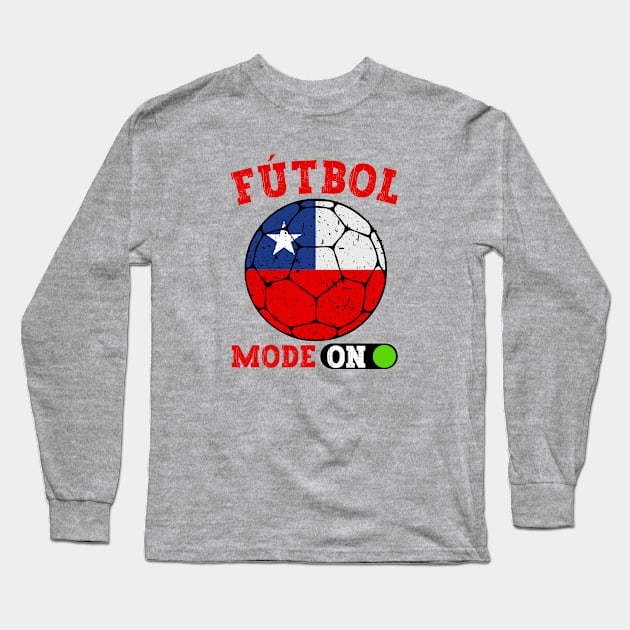 Chile Futbol Long Sleeve T-Shirt by footballomatic